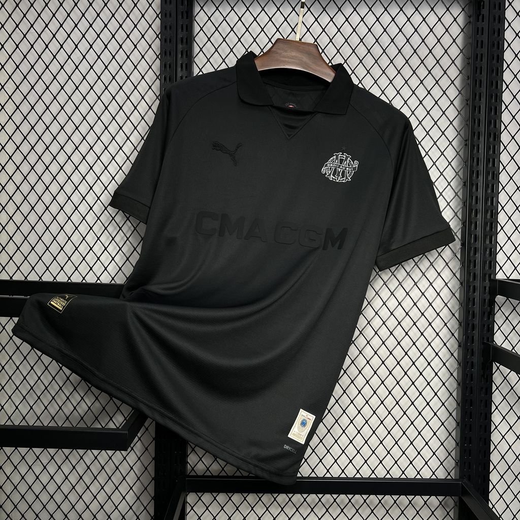 Olympique de Marseille 125th Anniversary Black 24/25 Adult Soccer Futbol Football Jersey