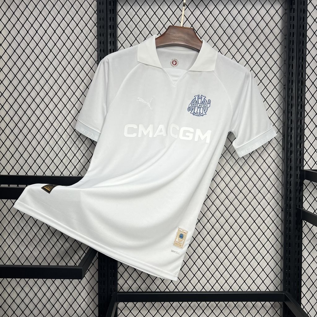 Olympique de Marseille 125th Anniversary white 24/25 Adult Soccer Futbol Football Jersey