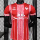 Olympique de Marseille Red with Vertical Stripes 25/26 Player Jersey
