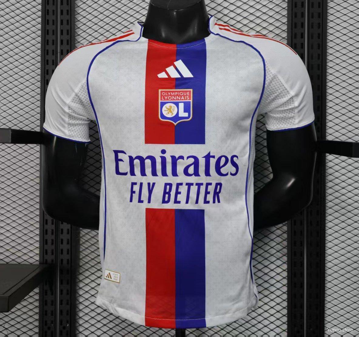 Olympique Lyonnais Lyon Home 25/26 Player Jersey
