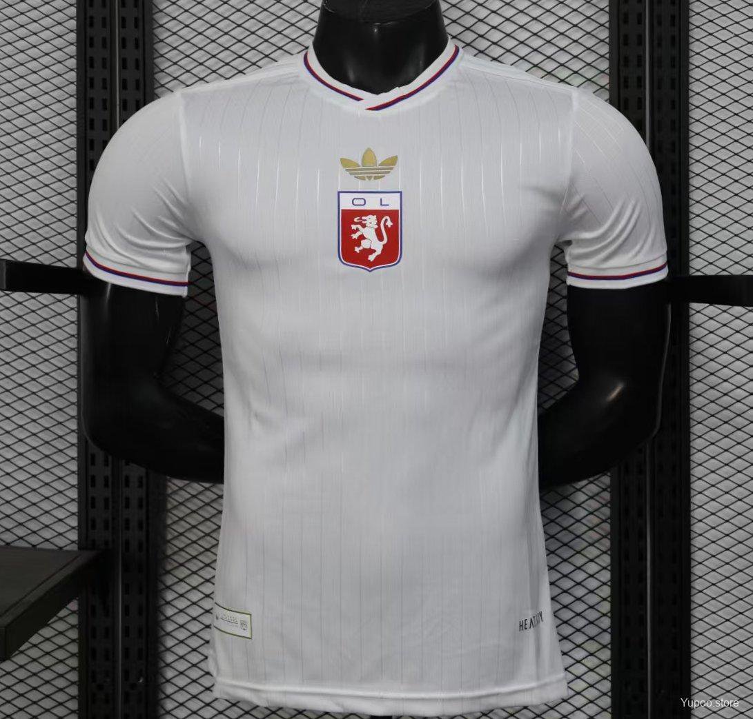 Olympique Lyonnais Lyon White 50th Anniversary 25/26 Player Jersey