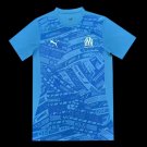 Olympique Marseille Blue Pre-match 24/25 Adult Soccer Futbol Football Jersey