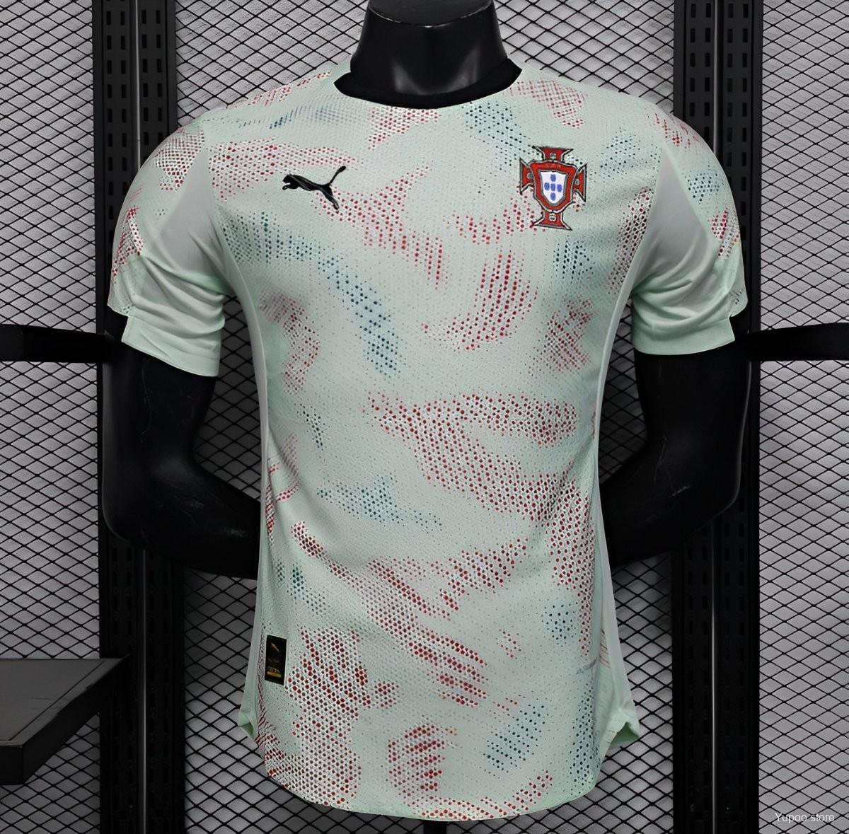 Portugal Away Mint Green 2025 Player Soccer Football Futbol Adults Jersey