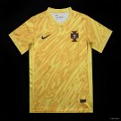 Portugal Yellow Goalkeeper Jersey 2024 Soccer Football Futbol Jersey Kit