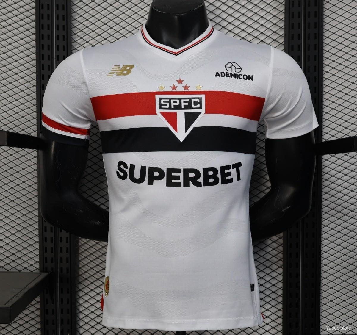 Sao Paulo Home 25/26 Player Soccer Football Futbol Adults Jersey