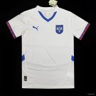 Serbia Away White 2024 Soccer Football Futbol Adults Jersey