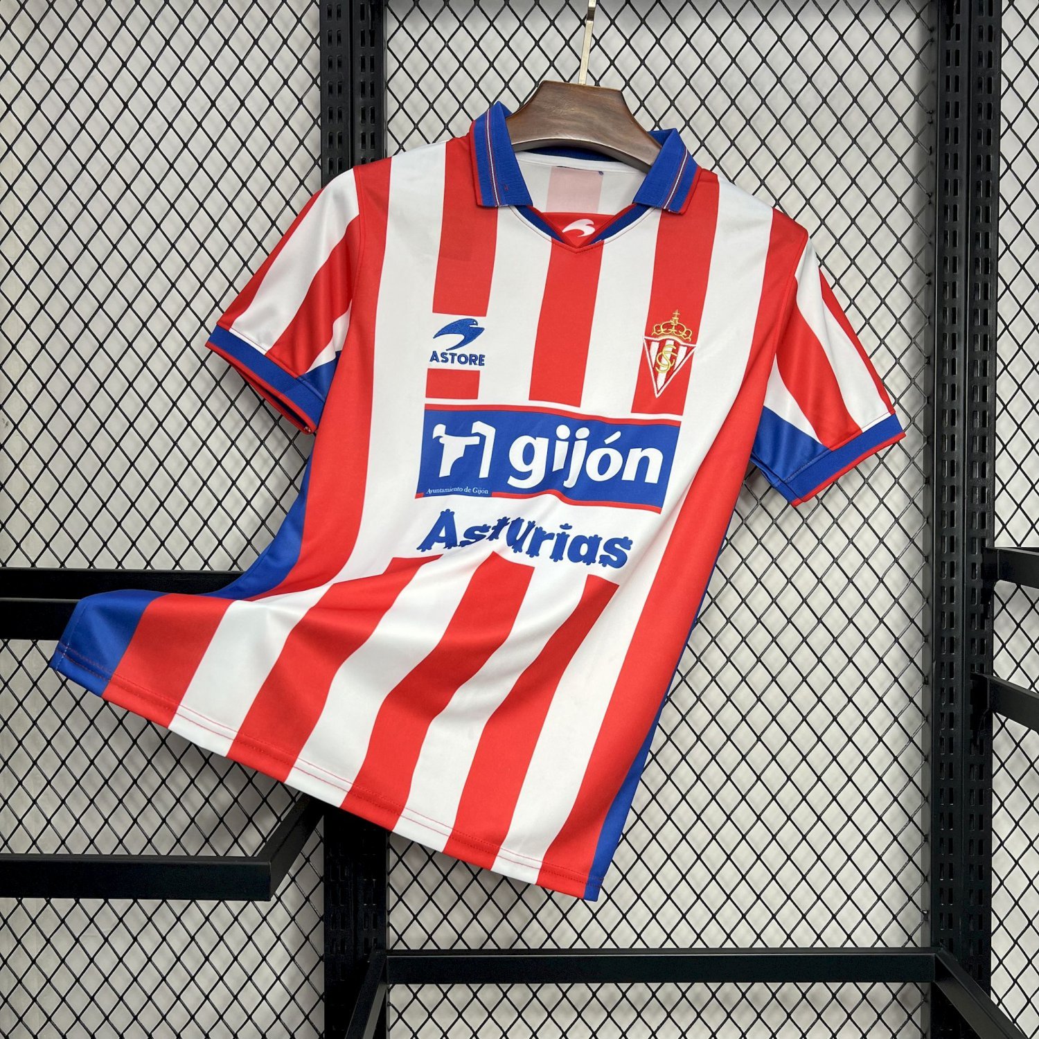 Sporting de Gijon Home Retro 2001/02 Adult Soccer Football Jersey