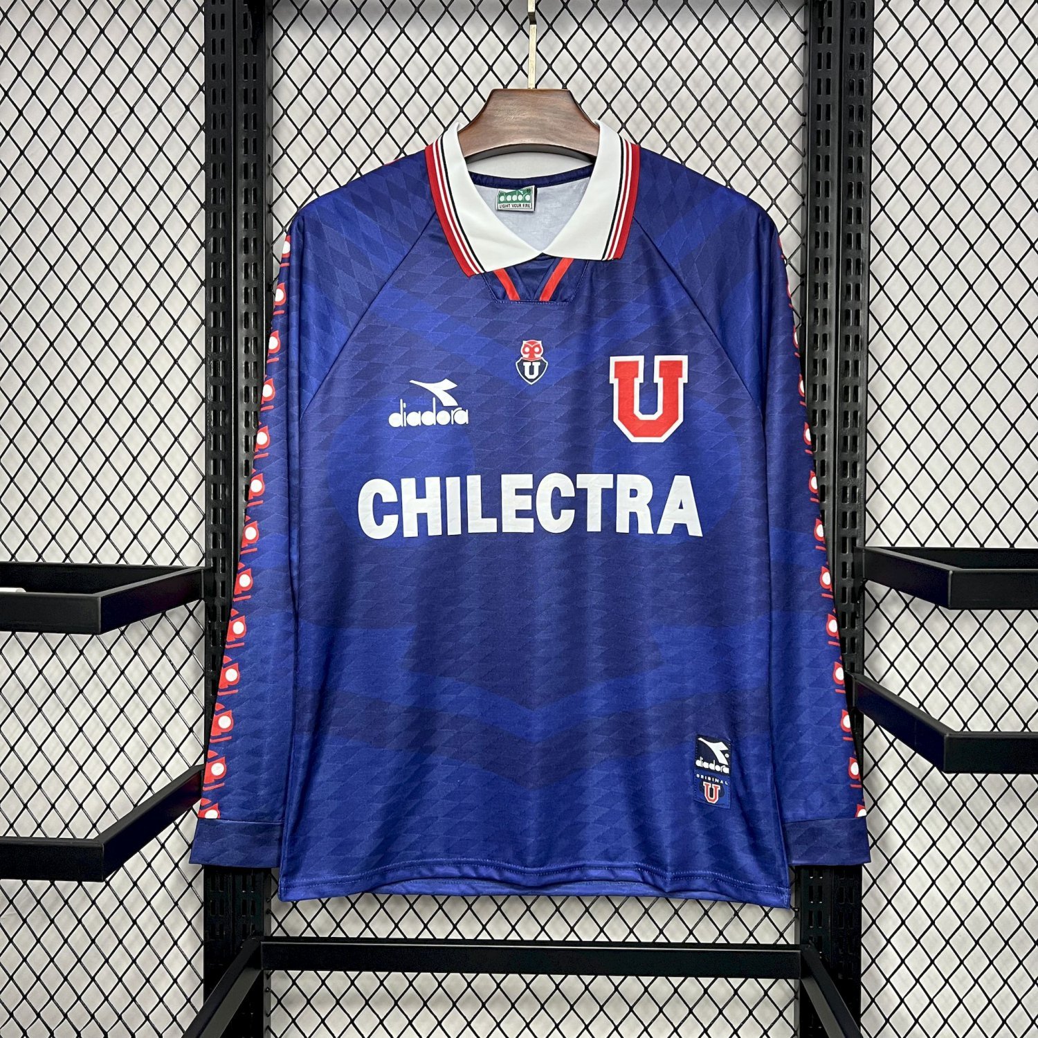 Universidad De Chile Home Retro 1996 Long Sleeve Adult Soccer Football Jersey