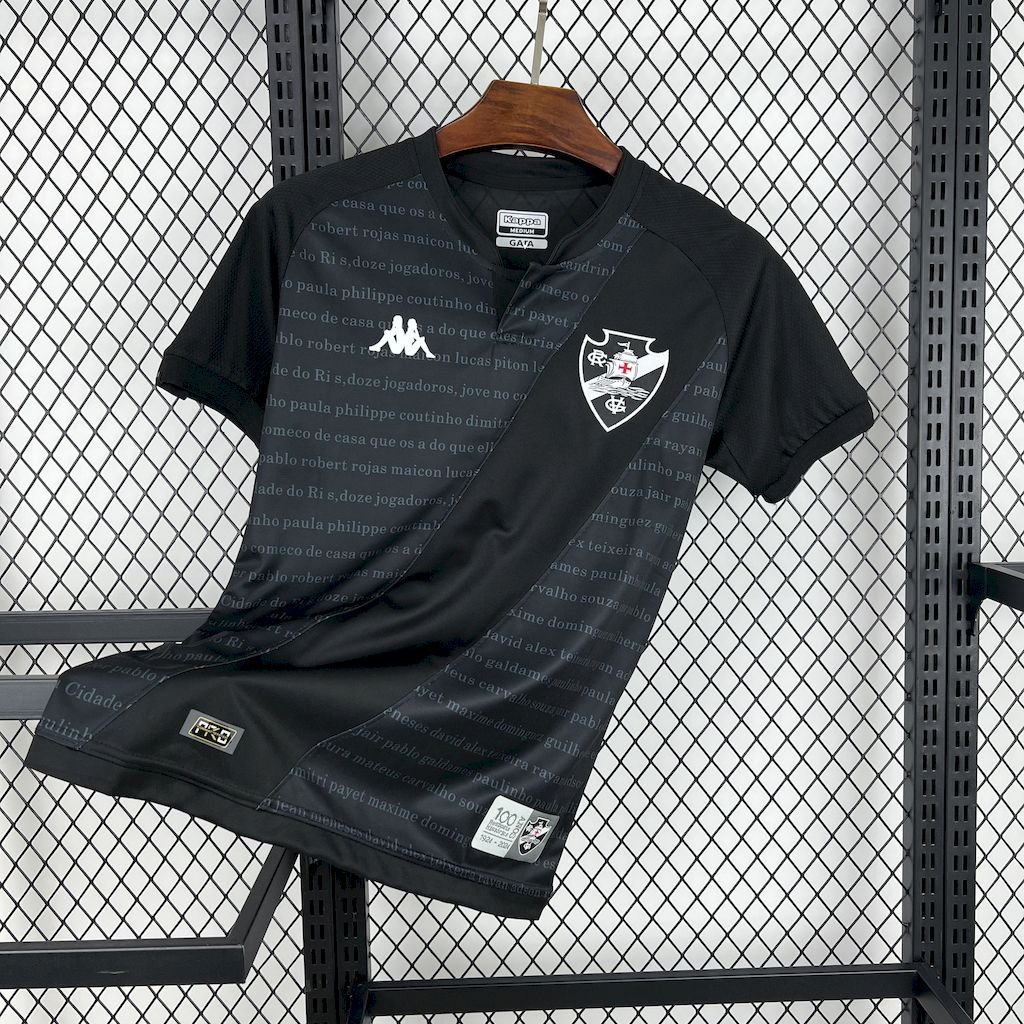Vasco da Gama Black 24/25 Adult Soccer Futbol Football Jersey
