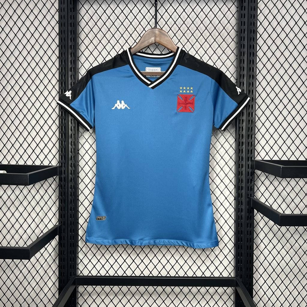 Vasco Da Gama Pre-Match Sky Blue 24/25 Women Football Futbol Soccer Jersey Shirt