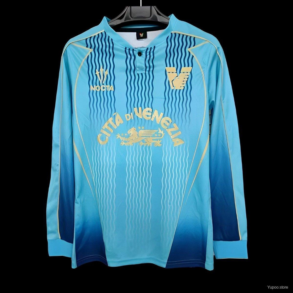 Venezia Third Blue Long Sleeves 24/25 Long Sleeves Soccer Football Futbol Jersey