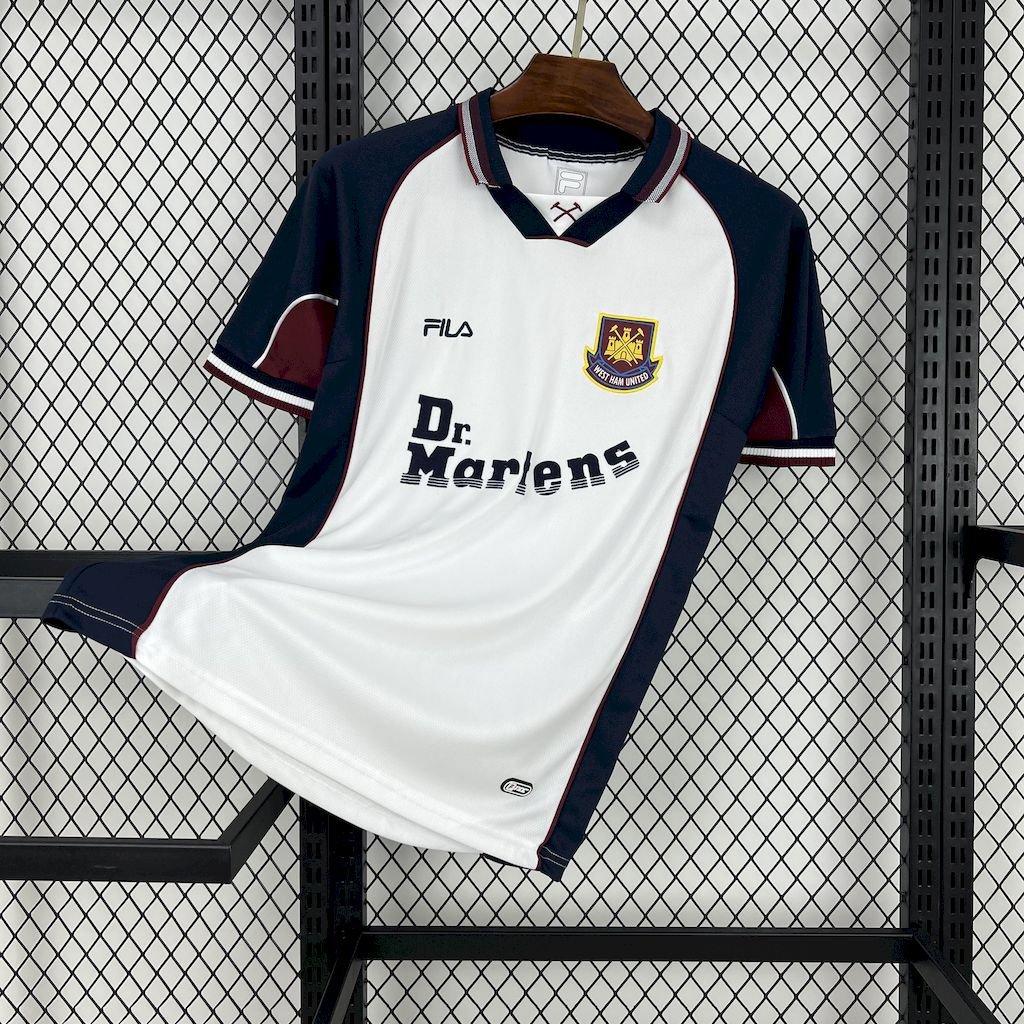 West Ham United Away Retro 1999/01 Adult Soccer Football Futbol Jersey