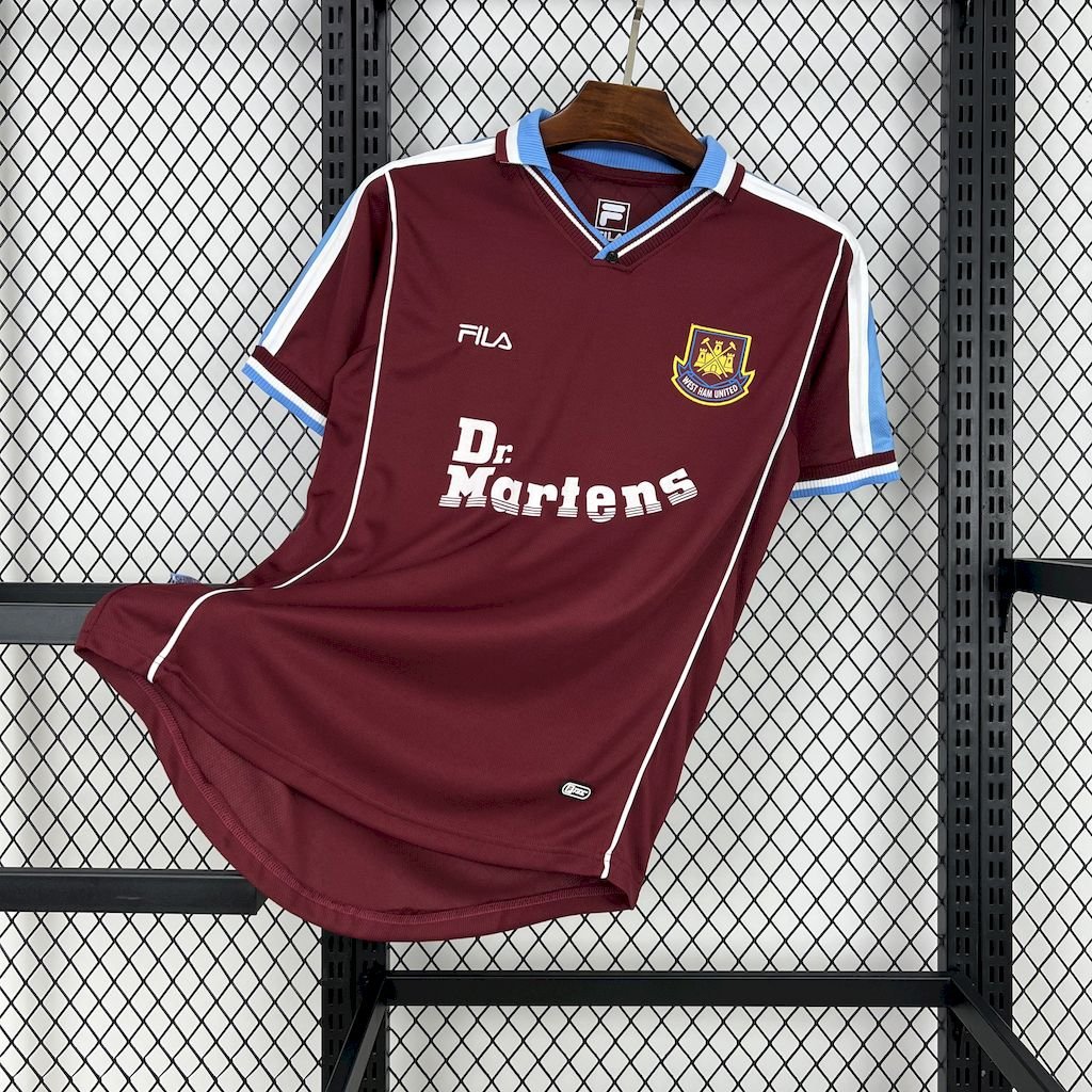West Ham United Home Retro 1999/01 Adult Soccer Football Futbol Jersey