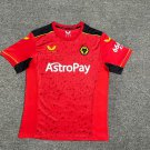 Wolverhampton Wanderers Wolves Away Red 23/24 Soccer Futbol Football Jersey