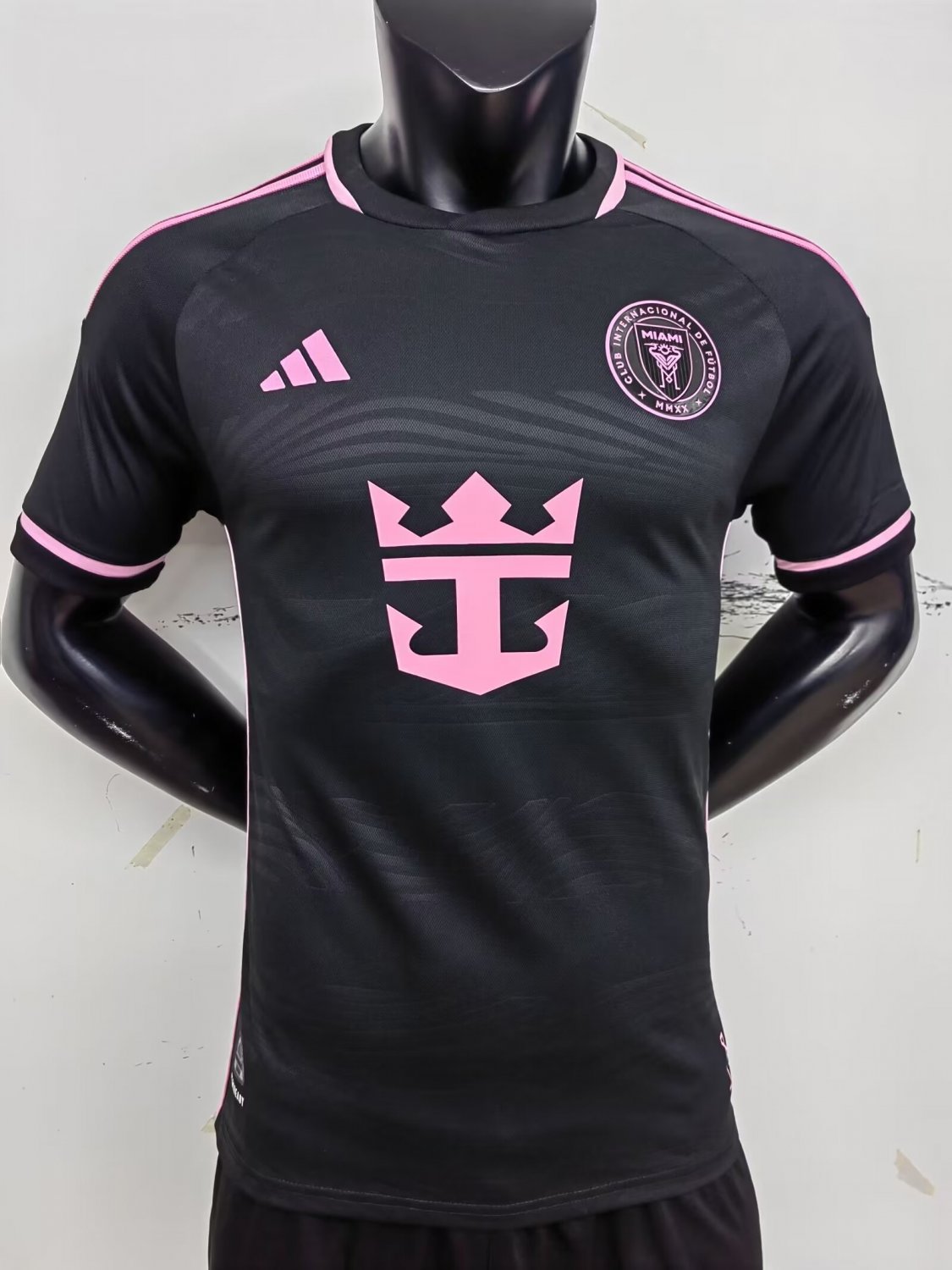 Inter Miami 2024 Away Black Player Version Soccer Football Futbol Adults Shirt