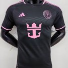 Inter Miami 2024 Away Black Player Version Soccer Football Futbol Adults Shirt