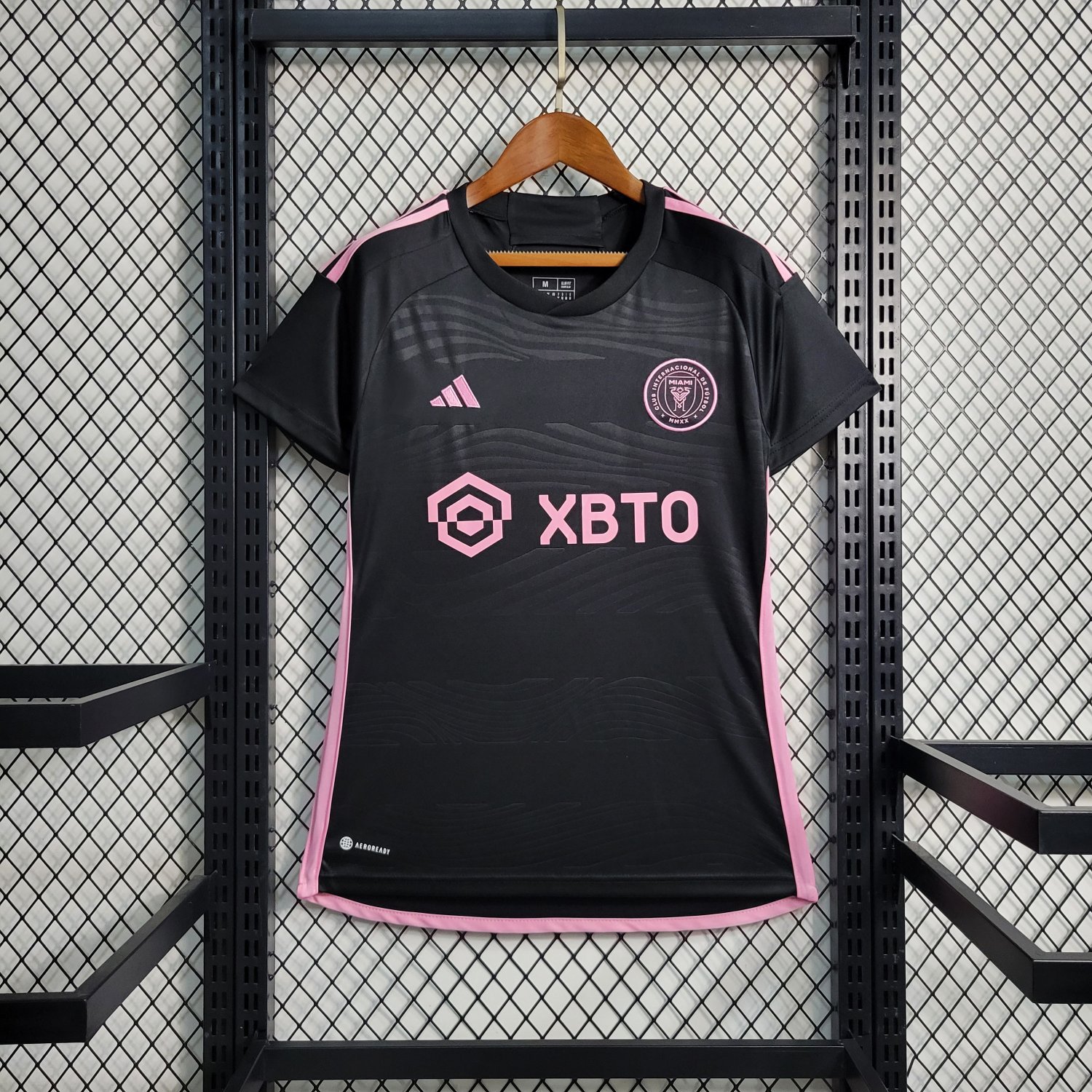 Inter Miami Women's Away 23/24 Black Soccer Football Futbol Adults Jersey Kit