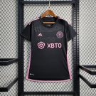 Inter Miami Women's Away 23/24 Black Soccer Football Futbol Adults Jersey Kit
