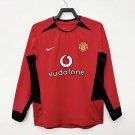 Manchester United Retro 02/04 Home Long Sleeve Fan Jersey Adult Football