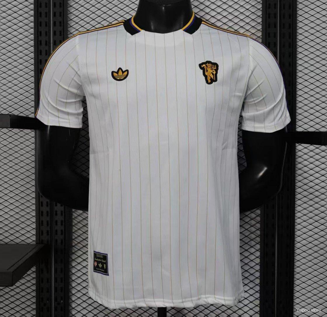 Manchester United White 25/26 Player Jersey