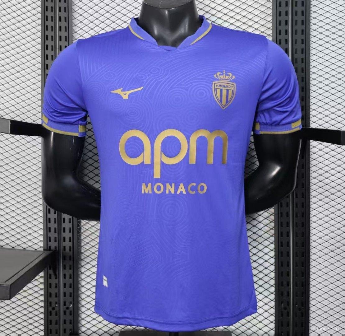 Monaco Away Blue 25/26 Player Jersey