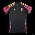 Peru Away Black 2024 Adult Soccer Football Jersey