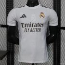 Real Madrid White with Embossed Royal Crest Pattern 25/26 Player Jersey