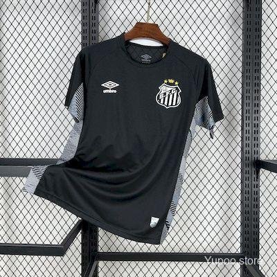 Santos Black Goalkeeper 25/26 Adults Jersey