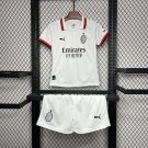 AC Milan Away 24/25 Youth_ Kids Kit Soccer Football Futbol Shirt Jersey