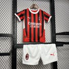 AC Milan Home 24/25 Youth_ Kids Kit Soccer Football Futbol Shirt Jersey