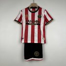 Sheffield United Home 23/24 Youth_ Kids Soccer Football Futbol Jersey Kit