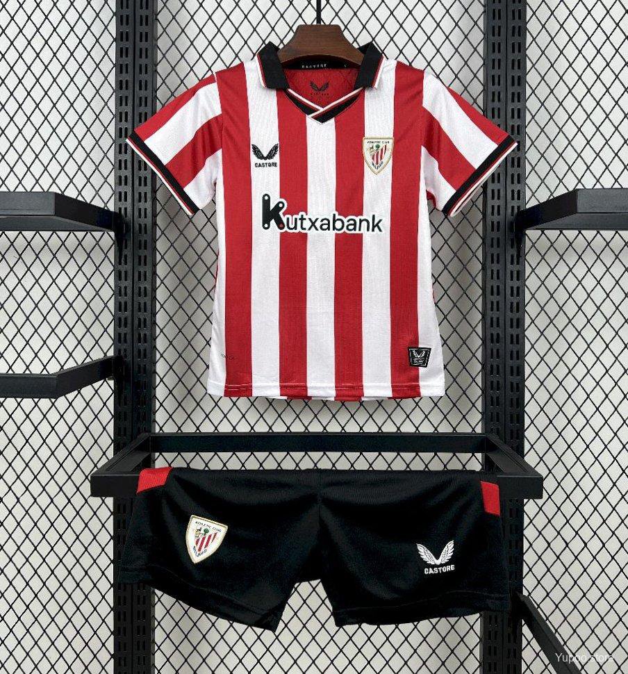 Athletic Bilbao Home Kit 25/26 Kids Jersey