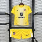 Atletico Madrid Yellow Goalkeeper 25/26 Youth_ Kids Jersey