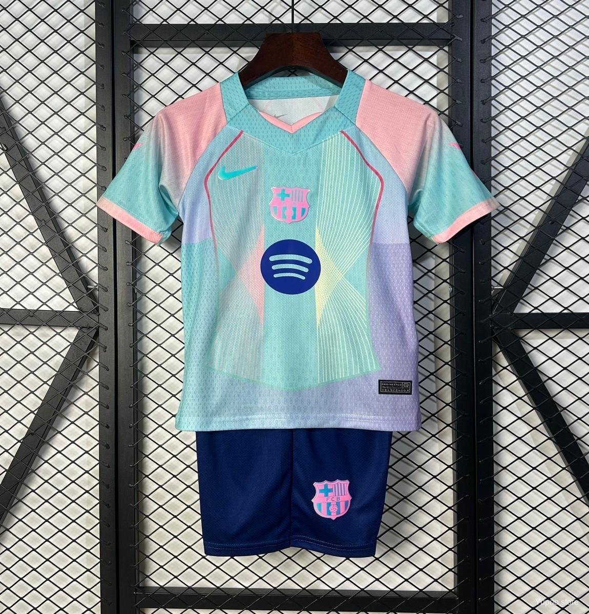 Barcelona Blue Gradient 25/26 Kids Jersey