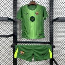 Barcelona Goalkeeper Green 25/26 Kids Jersey