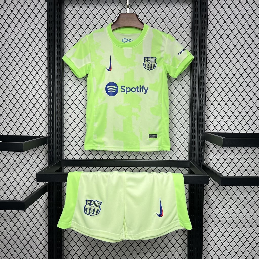 Barcelona Third Away 24/25 Youth_ Kids Kit Soccer Football Futbol Shirt Jersey