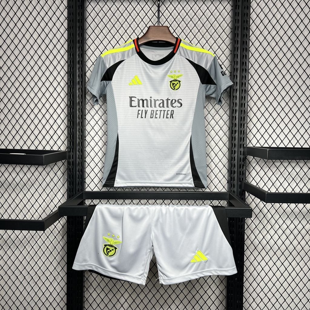 Benfica Third Away 24/25 Youth_ Kids Kit Soccer Football Futbol Shirt Jersey