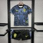 Brazil Special Edition Dark Blue 24/25 Youth_ Kids Kit Soccer Football Futbol Shirt Jersey