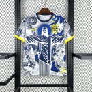Brazil X Christ Special Edition 25/26 Soccer Football Jersey Kit - Dark Purple