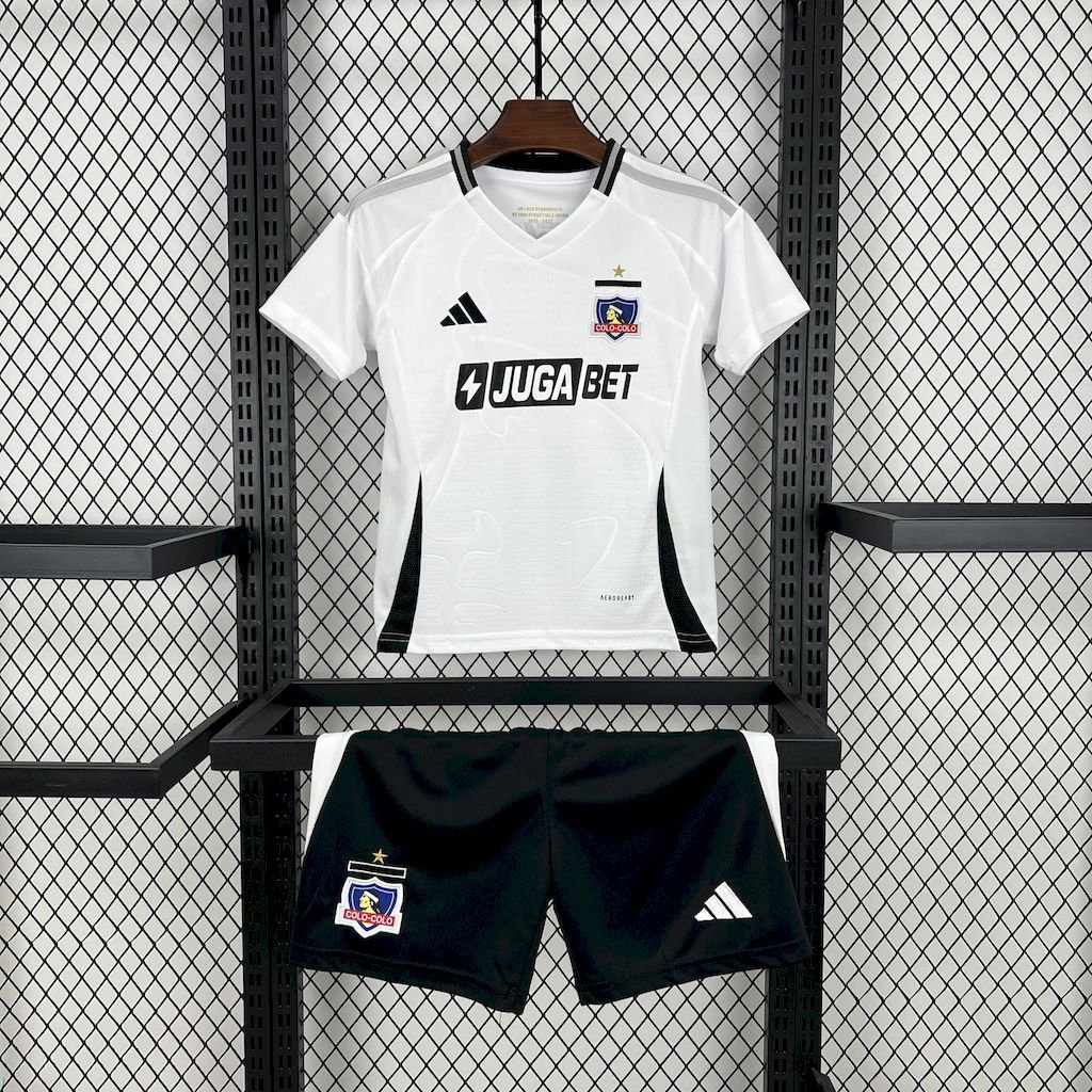 Colo Colo Home 25/26 Youth_ Kids Kit Soccer Football Futbol Shirt Jersey