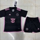 Inter Miami CF Away Black 2024 Youth_ Kids Kit Soccer Football Futbol Shirt Jersey