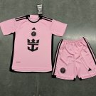 Inter Miami CF Home Pink 2024 Youth_ Kids Kit Soccer Football Futbol Shirt Jersey