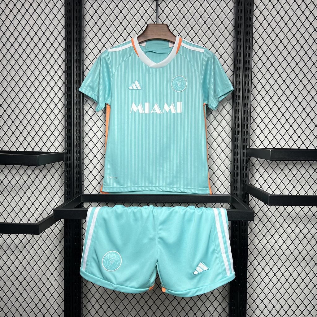 Inter Miami Third Away 24/25 Youth_ Kids Kit Soccer Football Futbol Shirt Jersey