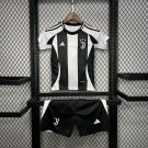 Juventus Home 24/25 Youth_ Kids Kit Soccer Football Futbol Shirt Jersey
