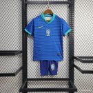 Kids Brazil Away 24/25 Youth_ Kids Kit Soccer Football Futbol Shirt Jersey