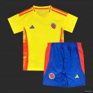 Kids Colombia Home 2024 Youth_ Kids Jersey Kit