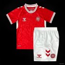 Kids Denmark Home 2024 Youth_ Kids Home Jersey Kit