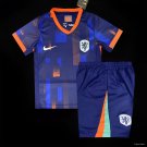 Kids Netherlands Away 2024 Youth_ Kids Jersey Kit