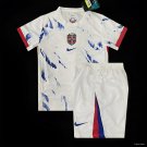 Kids Norway Away 2024 Youth_ Kids Kit Soccer Football Futbol Shirt Jersey