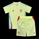 Kids Spain Away 2024 Football Soccer Jersey Youth_ Kids Kit